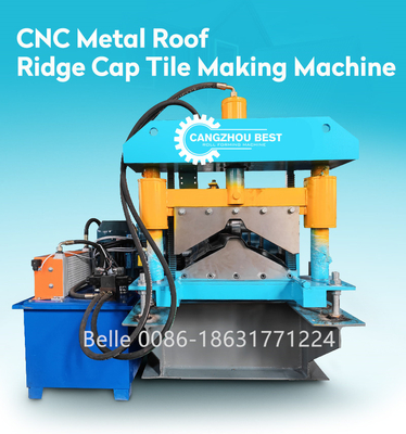 Sistema d'acciaio di Ridge Cap Machine Hydraulic Cutting delle mattonelle di tetto del metallo 350H