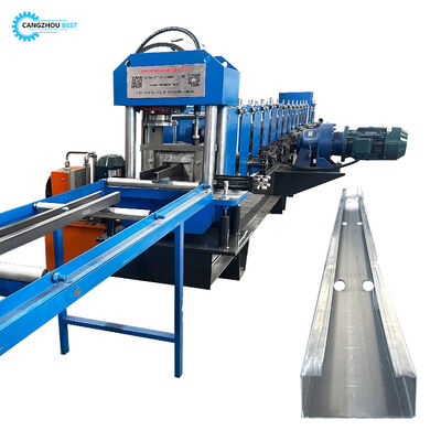 Produzione di taglio automatico in acciaio nero, cambio manuale di dimensioni C, macchine per la formatura di rulli per arcarecci
