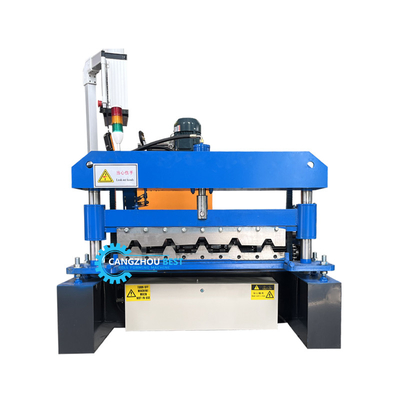 PLC Control Automatic Cutting Ppgi Acciaio Alto costole Copertura foglio Cold Roll Forming Machine per lo Zimbabwe