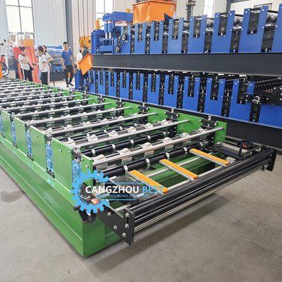 Alta velocità Colombia Popular Design IBR Trapezoidale pannello del tetto foglio rotolo macchina di formazione