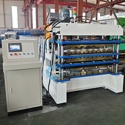 Controllo PLC Taglio idraulico Tr4 Tr5 laminato a tre strati per il tetto per il Perù