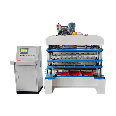 Controllo PLC Taglio idraulico Tr4 Tr5 laminato a tre strati per il tetto per il Perù