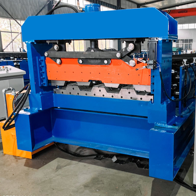 Profil di acciaio Galvanizzato PLC Controllo Decking Sheet Floor Roll Forming Machine