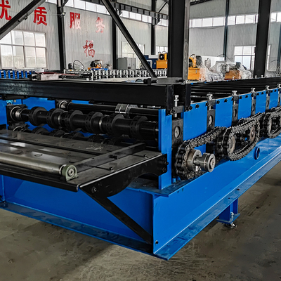 Profil di acciaio Galvanizzato PLC Controllo Decking Sheet Floor Roll Forming Machine