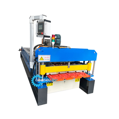 Gi 900 mm Profilo in acciaio di larghezza efficace Ibr Roof Sheet Roll Forming Machine For Building