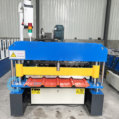 Gi 900 mm Profilo in acciaio di larghezza efficace Ibr Roof Sheet Roll Forming Machine For Building