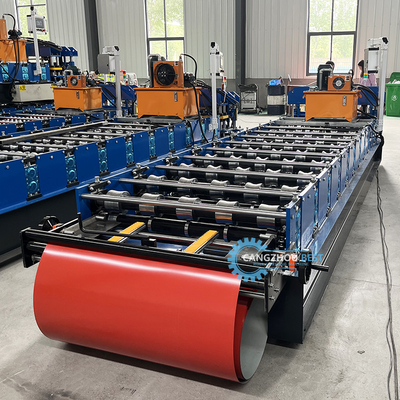 Gi 900 mm Profilo in acciaio di larghezza efficace Ibr Roof Sheet Roll Forming Machine For Building