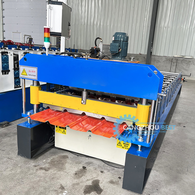 Gi 900 mm Profilo in acciaio di larghezza efficace Ibr Roof Sheet Roll Forming Machine For Building