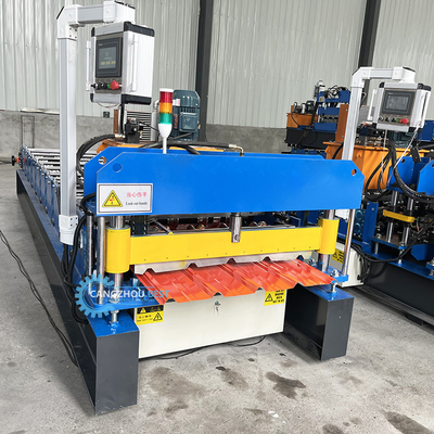 Gi 900 mm Profilo in acciaio di larghezza efficace Ibr Roof Sheet Roll Forming Machine For Building