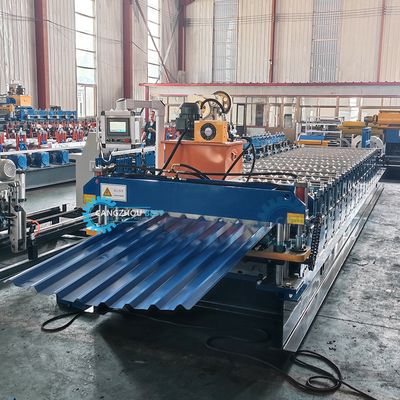 Macchine idrauliche per la formazione di rotoli di lamiere per tetti a taglio automatico