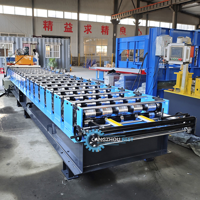 Macchine per la formazione di fogli di metallo per tetti idraulici a controllo plc per materiali da costruzione