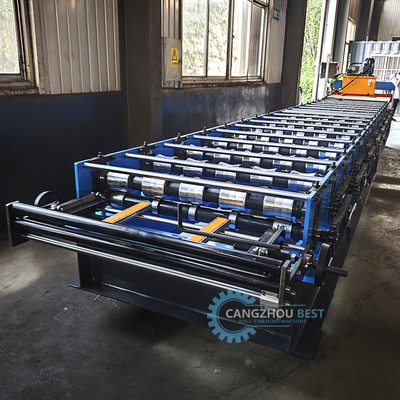 Macchine per la formazione di fogli di metallo per tetti idraulici a controllo plc per materiali da costruzione