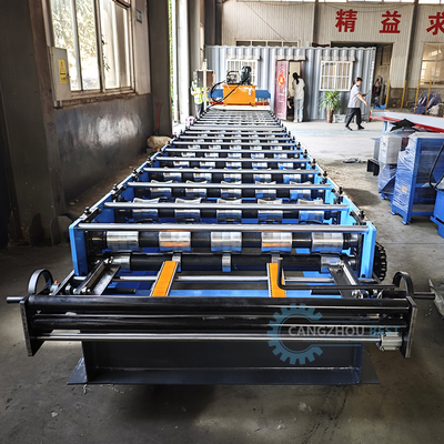 Macchine per la formazione di fogli di metallo per tetti idraulici a controllo plc per materiali da costruzione