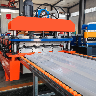 Profile in acciaio colorato High Speed Rib/R Panel Roof Sheet Roll Forming Making Machine