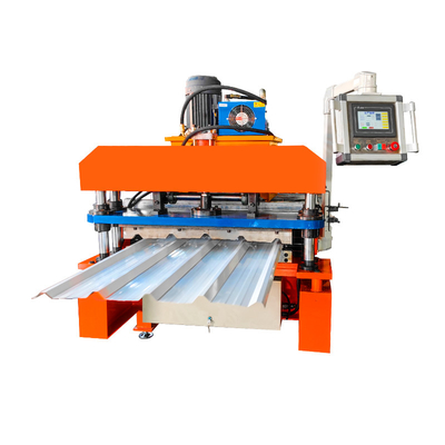 Profile in acciaio colorato High Speed Rib/R Panel Roof Sheet Roll Forming Making Machine