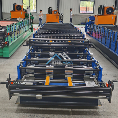 Potenza idraulica 5.5kw Color Roofing doppio strato IBR Corrugated Tile Roll Forming Machine