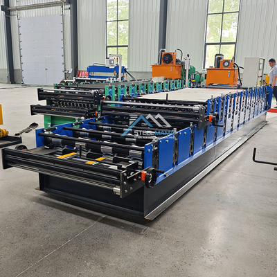 Potenza idraulica 5.5kw Color Roofing doppio strato IBR Corrugated Tile Roll Forming Machine