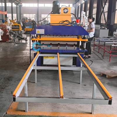 1000 mm larghezza bobina IBR foglio profilato in acciaio ondulato doppio strato rotolo macchina di formazione