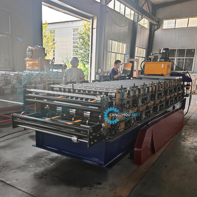 1000 mm larghezza bobina IBR foglio profilato in acciaio ondulato doppio strato rotolo macchina di formazione