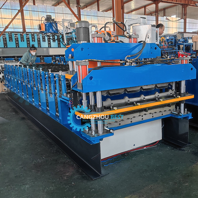 Delta PLC automatico controllato due strati di copertura carta di roll formare macchina