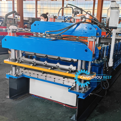 Delta PLC automatico controllato due strati di copertura carta di roll formare macchina