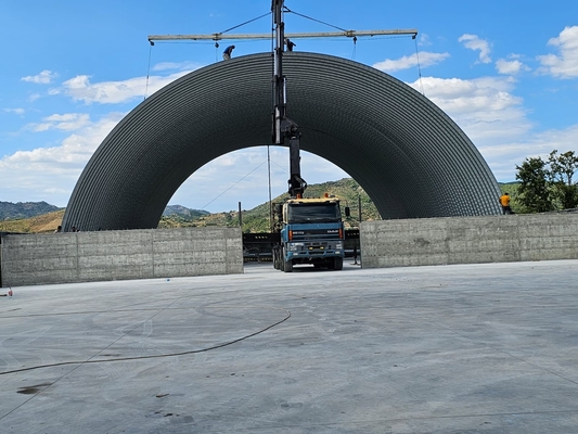 PPGI GI Mobile K Span Roll Forming Machine per le strutture in cemento e acciaio per la muratura