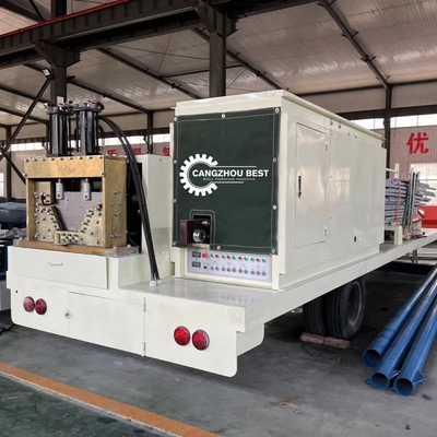 PPGI GI Mobile K Span Roll Forming Machine per le strutture in cemento e acciaio per la muratura