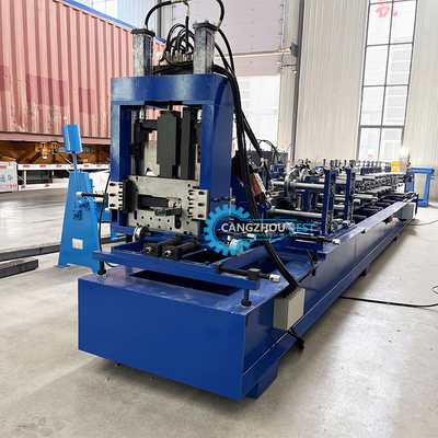 Automaticamente Czu Purlin perforazione idraulica e taglio rotolo macchina di formazione