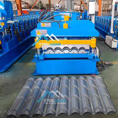 8.5kw Acciaio vetrata tetto piastrelle rotolo macchina di formazione e tetto foglio macchina di produzione