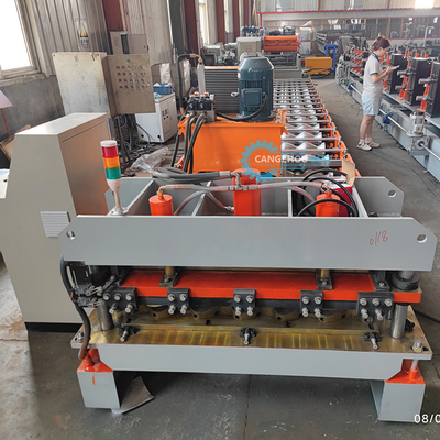 Macchina di formazione di rotoli di piastrelle per tetti di costruzioni professionali per la produzione di lamiere da parete per tetti in acciaio