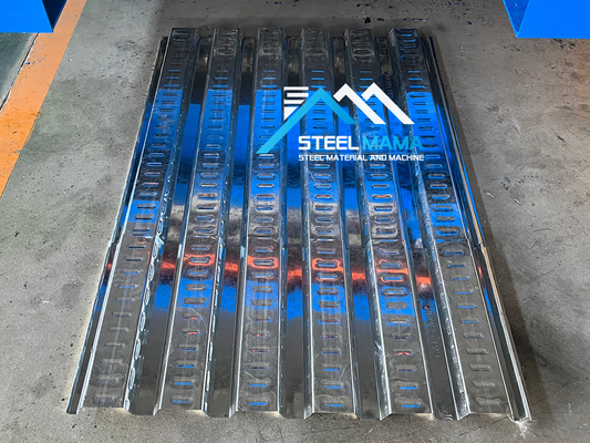1250 mm larghezza pavimento Deck Roll Forming Machine con lunghezza di taglio regolabile e tipo di taglio idraulico