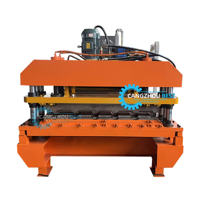 Profil di acciaio popolare Rusisa Design Color Acciaio Roofing Tiles Roll Forming Machine