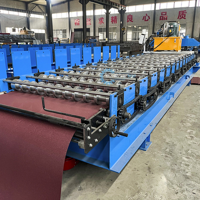 La costruzione del tetto di piastrelle durature 22 gradini Roller Roof Tile Roll Forming Machine con Cr12 Blade