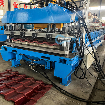 Sistema di controllo PLC 22passaggi Roller Profile Acciaio Roofing Tile Roll Forming Machine