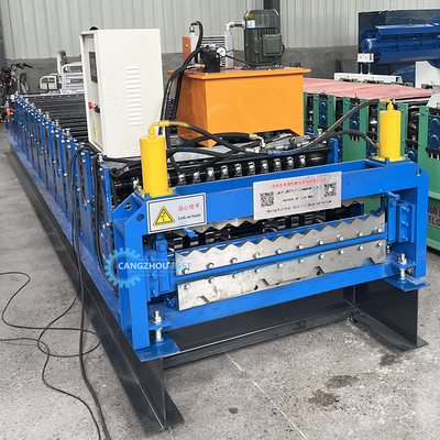Camerun Popular Color Steel Roof Sheet Profile Doppio strato Roof Roll Forming Machine