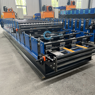 Camerun Popular Color Steel Roof Sheet Profile Doppio strato Roof Roll Forming Machine