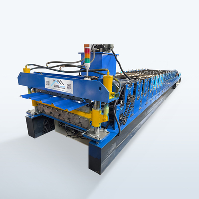 Profil d'acciaio doppio strato alta costola Zimbabwe popolare Roofing Sheet Roll Forming Machine