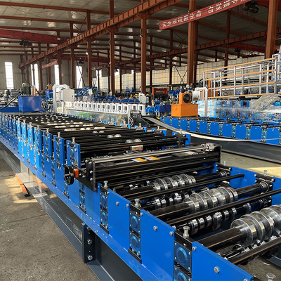 Profil d'acciaio doppio strato alta costola Zimbabwe popolare Roofing Sheet Roll Forming Machine