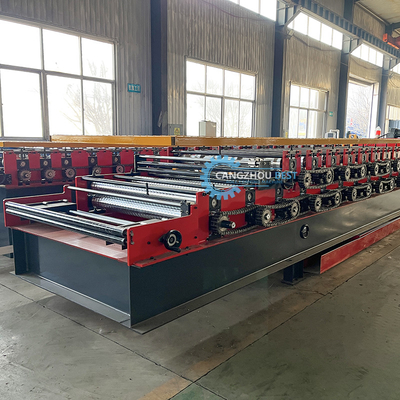 USA Design PLC Control Automatic Cutting Double Layer Roof Sheet Roll Forming Machine