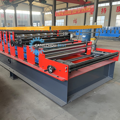 Automaticamente PLC Controllo Profil di acciaio doppio strato di copertura foglio rotolo macchina di formazione