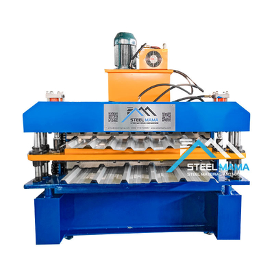 5.5Kw Potenza del motore principale Doppio strato di copertura della lamiera macchina 8-12m/min Formare velocità per coperture durevoli