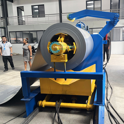 Delta PLC Controllo a doppio strato macchina di formazione di rotoli per spessore del materiale da 0,25 a 0,6 mm