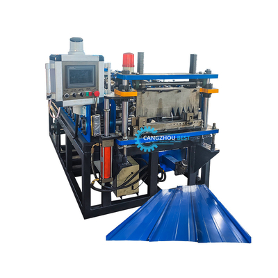 Color Steel Auto Change Size Portatile Standing Seam Roof Sheet Roll Forming Machine