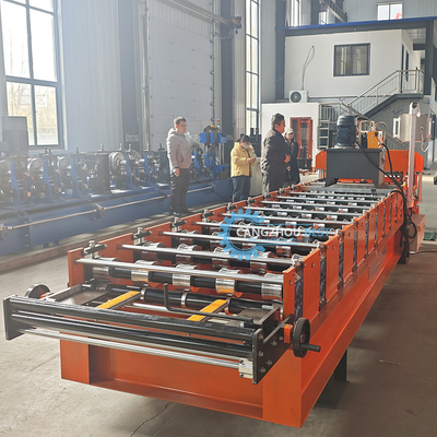 Colore Acciaio IBR Roof Sheet / Piastrelle mono strato Roofing Sheet Roll Forming Machine