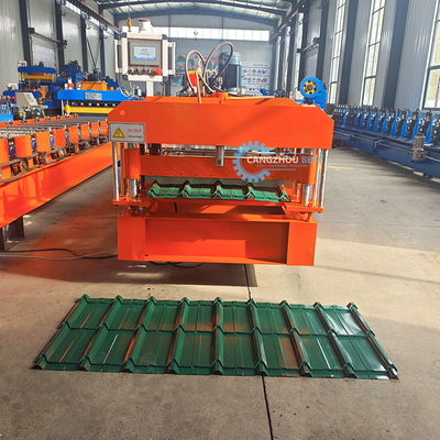Colore Acciaio IBR Roof Sheet / Piastrelle mono strato Roofing Sheet Roll Forming Machine