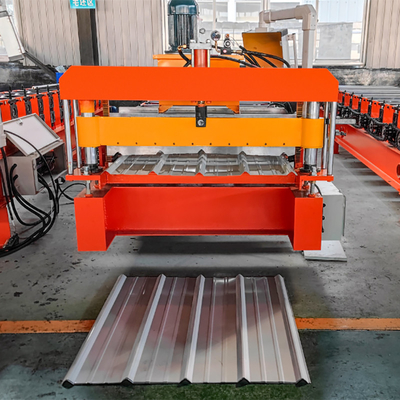 Macchina per il rivestimento del tetto in acciaio con 45 rulli in acciaio con alimentazione a 380V/3Phase/50Hz
