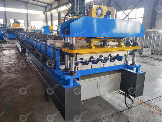 Macchina per la formazione di rotoli di fogli di tetto personalizzabile 8-15m/min Velocità Taglio idraulico di qualsiasi lunghezza Taglio per le imprese
