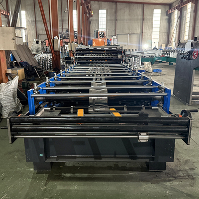 Delta Inverter Tre strati di copertura di acciaio Profile Roll Forming Machine per 0,25-0,6 mm di spessore del materiale