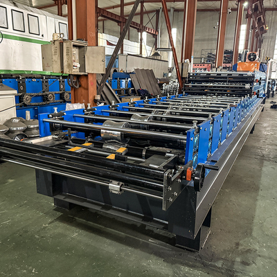 Delta Inverter Tre strati di copertura di acciaio Profile Roll Forming Machine per 0,25-0,6 mm di spessore del materiale