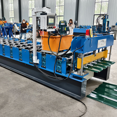 Durabile 45 # Roller di acciaio Metal Roof Forming Machine con 3 kW di potenza della stazione idraulica e 5.5 kW di potenza del motore principale